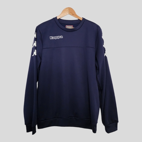 NWOT Kappa Navy Blue Crew Neck Sweatshirt in Large - Picture 1 of 6